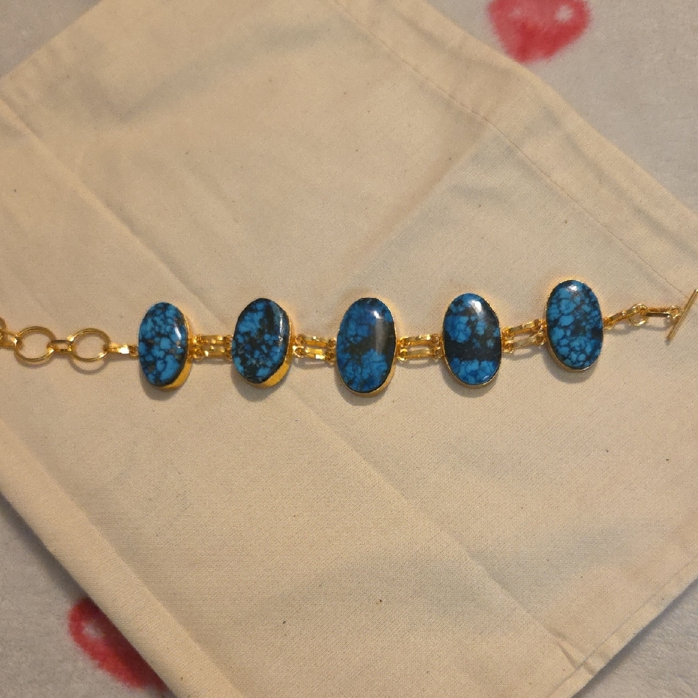 Blue Cooper Turquoise Bracelet